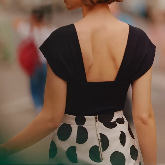 NWT Anthropologie Sz M Contrast Knit Top - Picture 5 of 8